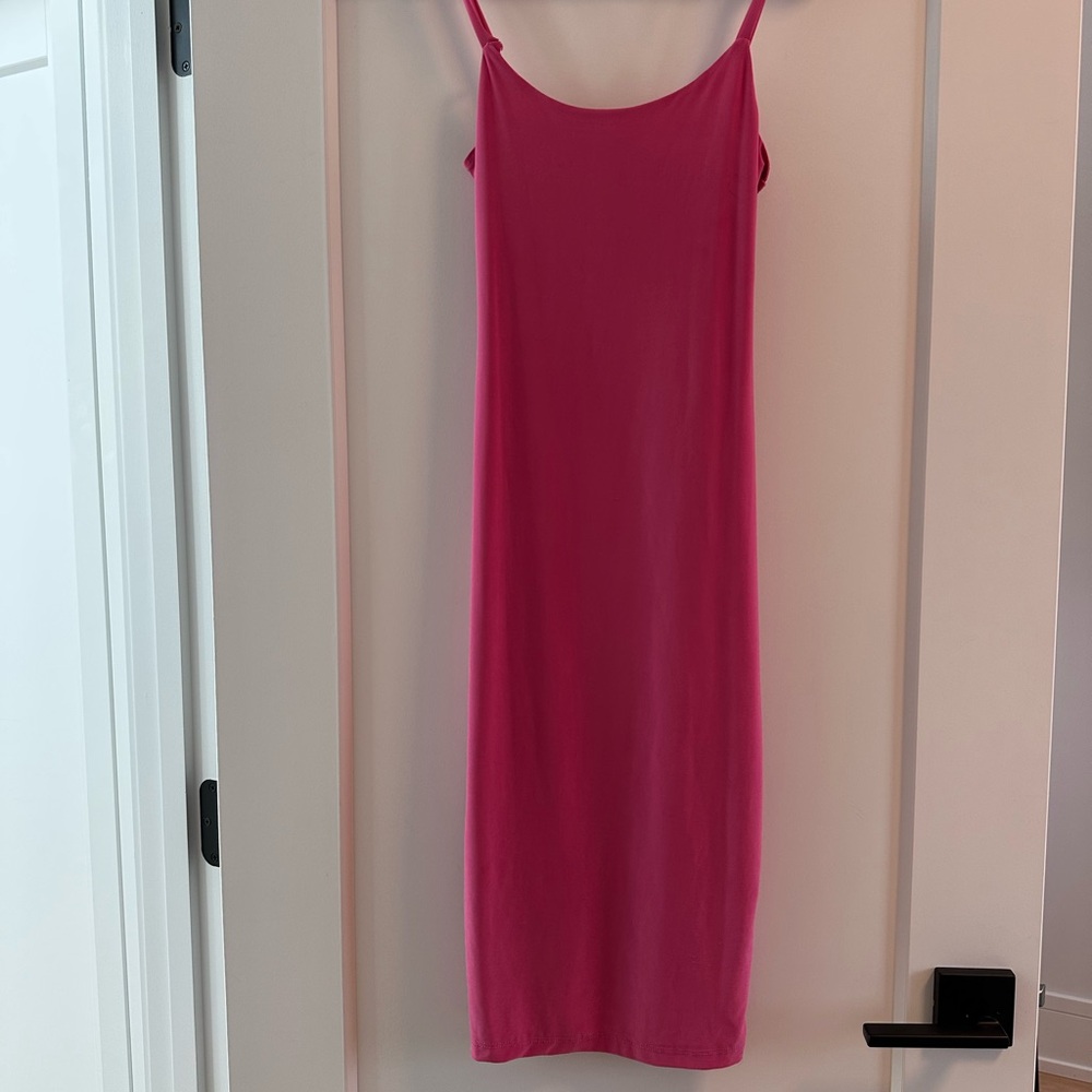 Pink Sleeveless bodycon Dress